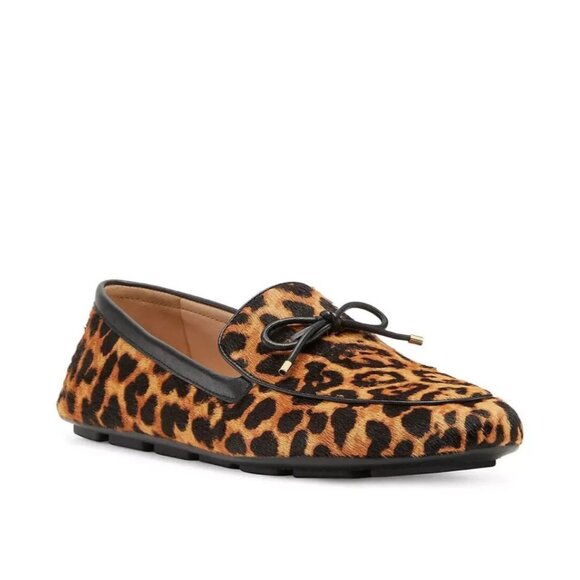Stuart Weitzman Newport Driving Calf Hair Loafers Cheetah Print 6 - Picture 3 of 13